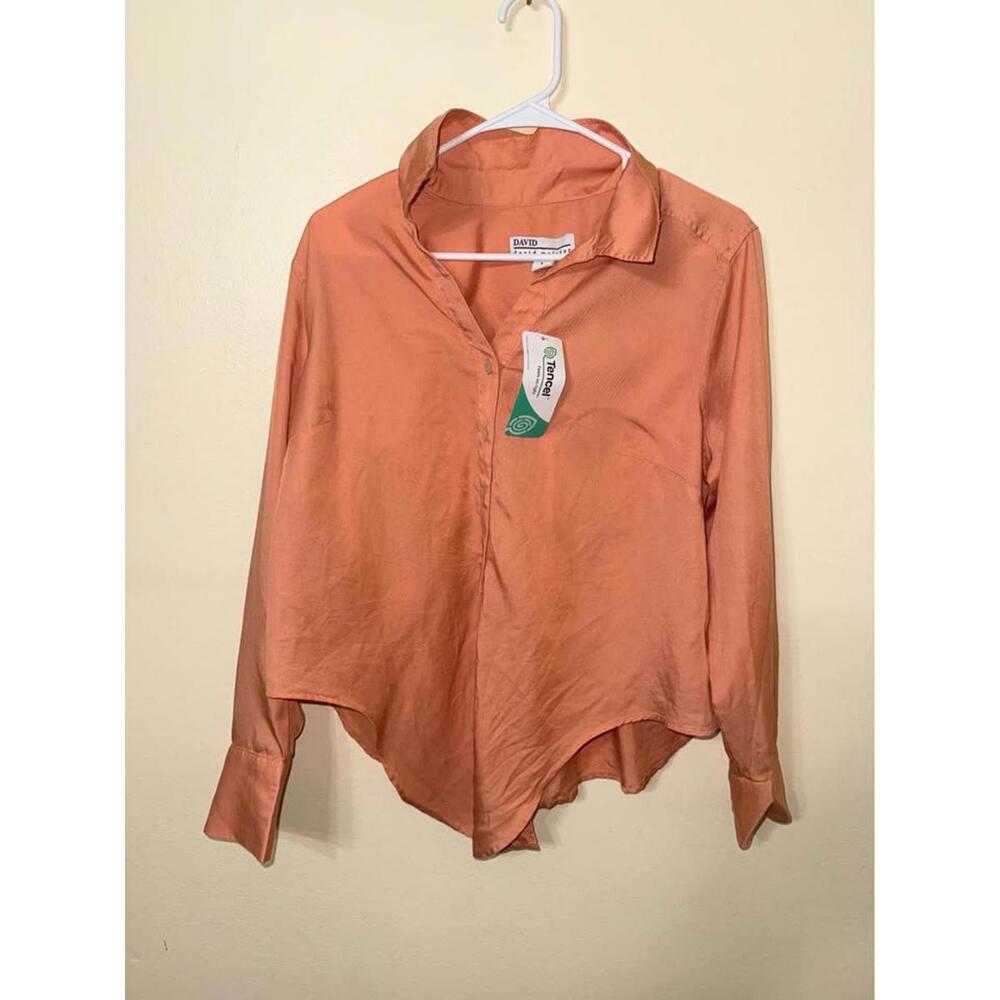 David Meister‎ Tencel Blouse Salmon L